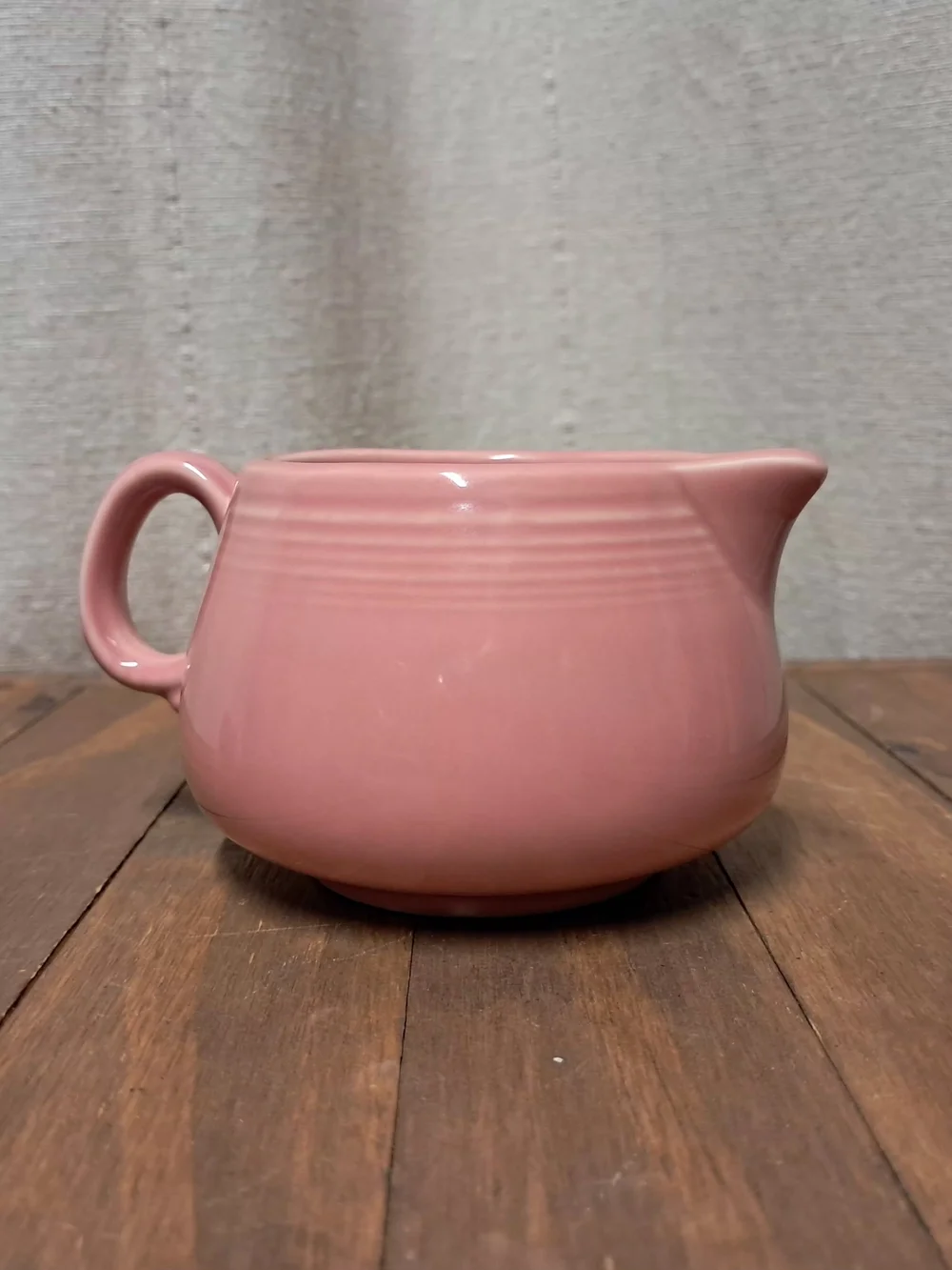 Fiestaware Peony Pink Sugar Bowl Lidded Creamer and Base Tray 4-Piece Set